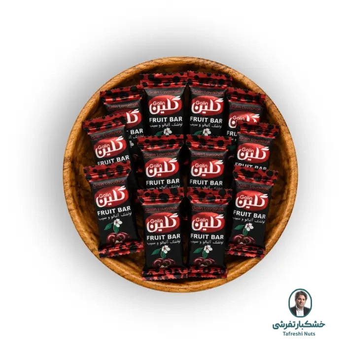 لواشک پذیرایی گلین با طعم (آلبالو وسیب)
