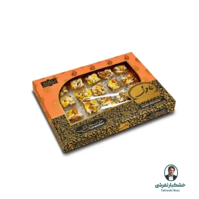 حلوا مسقطی آجیلی مقوایی نارنجی (عادلی)
