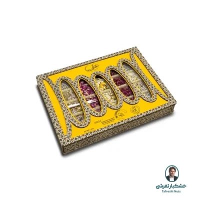 حلوا مسقطی لقمه میکس چوبی زرد (عادلی)