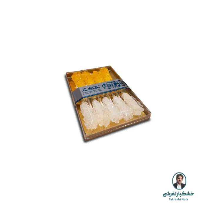 نبات چوبی ترکیب زعفرانی و سفید کریستال کوچک (شهدبهار)
